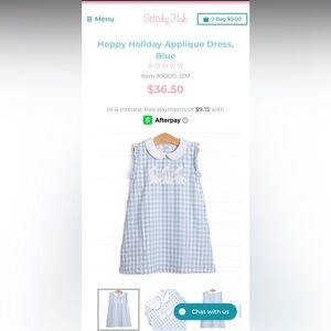 Stitchy fish hoppy holiday appliqué dress